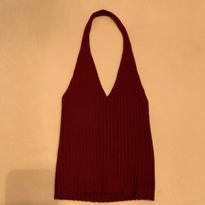 Cute burgundy halter top